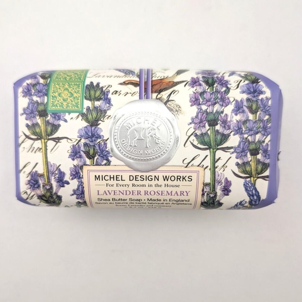 Michel Design Works Large 8.7 oz Artisanal Bar Bath Soap Paris Lavender Rosemary